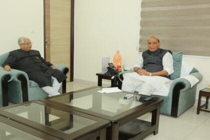 وزیرِ دفاع راج ناتھ سنگھ سے ڈاکٹرعمار رضوی کی اہم ملاقات