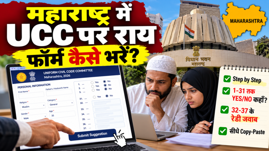 how can fill Maharashtra UCC suggestion from